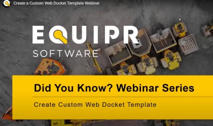 WEBINAR: CUSTOM WEB DOCKET TEMPLATES